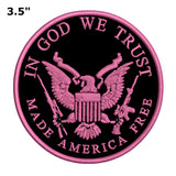 In God We Trust - Made America Free - 3.5" Embroidered Patch Iron or Sew-on Patriotic US Constitution Series