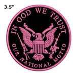 In God We Trust - Our National Motto - 3.5" Embroidered Patch Iron or Sew-on Patriotic US Constitution Series