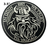 In Odin We Trust 3.5" Embroidered Patch Iron or Sew-on Biker Series Templars Maltese Celtic Cross