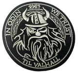 In Odin We Trust 3.5" Embroidered Patch Iron or Sew-on Biker Series Templars Maltese Celtic Cross