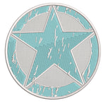 Oscar Mike Star Logo 3.5" Embroidered Iron or Sew-on Patch Tactical Souvenir