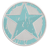 Oscar Mike Star Logo 3.5" Embroidered Iron or Sew-on Patch Tactical Souvenir