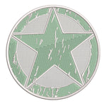 Oscar Mike Star Logo 3.5" Embroidered Iron or Sew-on Patch Tactical Souvenir