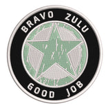 Bravo Zulu Star Logo 3.5" Embroidered Iron or Sew-on Patch Tactical Souvenir