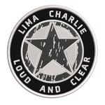 Lima Charlie Star Logo 3.5" Embroidered Iron or Sew-on Patch Tactical Souvenir