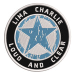 Lima Charlie Star Logo 3.5" Embroidered Iron or Sew-on Patch Tactical Souvenir