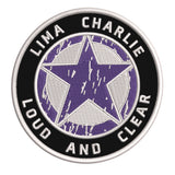 Lima Charlie Star Logo 3.5" Embroidered Iron or Sew-on Patch Tactical Souvenir