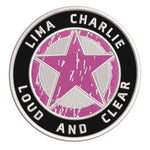 Lima Charlie Star Logo 3.5" Embroidered Iron or Sew-on Patch Tactical Souvenir