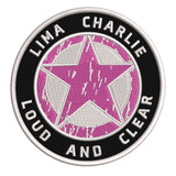 Lima Charlie Star Logo 3.5" Embroidered Iron or Sew-on Patch Tactical Souvenir