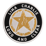 Lima Charlie Star Logo 3.5" Embroidered Iron or Sew-on Patch Tactical Souvenir