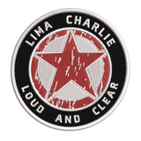 Lima Charlie Star Logo 3.5" Embroidered Iron or Sew-on Patch Tactical Souvenir