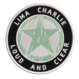 Lima Charlie Star Logo 3.5" Embroidered Iron or Sew-on Patch Tactical Souvenir