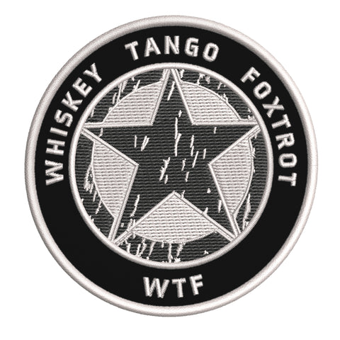 Whiskey Tango Foxtrot 3.5" Embroidered Iron or Sew-on Patch Tactical Souvenir