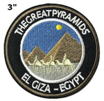 The Great Pyramids 3" Embroidered Patch Iron Sew-on Ancient Wonders of The World Series