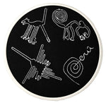 NAZCA LINES PERU 3.94" Embroidered Patch Iron-on or Sew-on Outdoor Souvenir Travel Vacation Wonders of the World