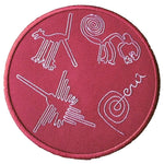 NAZCA LINES PERU 3.94" Embroidered Patch Iron-on or Sew-on Outdoor Souvenir Travel Vacation Wonders of the World