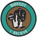 Bigfoot Area - I Believe 3.5" Embroidered Iron / Sew-on Patch Cryptid Creature Series