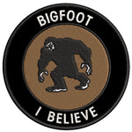 Bigfoot - I Believe 3.5" Embroidered Iron / Sew-on Patch Cryptid Creature Series