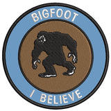 Bigfoot - I Believe 3.5" Embroidered Iron / Sew-on Patch Cryptid Creature Series