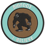 Bigfoot - I Believe 3.5" Embroidered Iron / Sew-on Patch Cryptid Creature Series