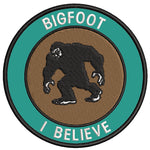 Bigfoot - I Believe 3.5" Embroidered Iron / Sew-on Patch Cryptid Creature Series