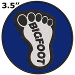 Bigfoot Furry Foot 3.5" Embroidered Iron / Sew-on Patch Cryptid Creature Series