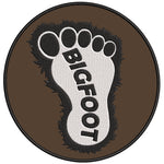 Bigfoot Furry Foot 3.5" Embroidered Iron / Sew-on Patch Cryptid Creature Series