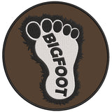 Bigfoot Furry Foot 3.5" Embroidered Iron / Sew-on Patch Cryptid Creature Series