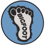 Bigfoot Furry Foot 3.5" Embroidered Iron / Sew-on Patch Cryptid Creature Series