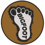 Bigfoot Furry Foot 3.5" Embroidered Iron / Sew-on Patch Cryptid Creature Series