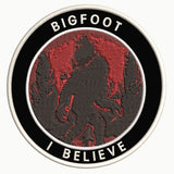 Bigfoot I Believe 3.5" Embroidered Iron / Sew-on Patch Cryptid Creature Sasquatch Series