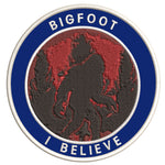 Bigfoot I Believe 3.5" Embroidered Iron / Sew-on Patch Cryptid Creature Sasquatch Series