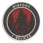 Bigfoot I Believe 3.5" Embroidered Iron / Sew-on Patch Cryptid Creature Sasquatch Series