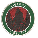 Bigfoot I Believe 3.5" Embroidered Iron / Sew-on Patch Cryptid Creature Sasquatch Series