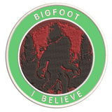 Bigfoot I Believe 3.5" Embroidered Iron / Sew-on Patch Cryptid Creature Sasquatch Series