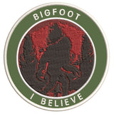 Bigfoot I Believe 3.5" Embroidered Iron / Sew-on Patch Cryptid Creature Sasquatch Series