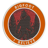 Bigfoot I Believe 3.5" Embroidered Iron / Sew-on Patch Cryptid Creature Sasquatch Series