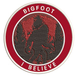 Bigfoot I Believe 3.5" Embroidered Iron / Sew-on Patch Cryptid Creature Sasquatch Series