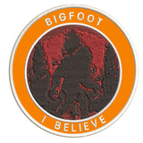 Bigfoot I Believe 3.5" Embroidered Iron / Sew-on Patch Cryptid Creature Sasquatch Series