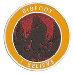 Bigfoot I Believe 3.5" Embroidered Iron / Sew-on Patch Cryptid Creature Sasquatch Series