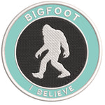 Bigfoot I Believe 3.5" Embroidered Iron / Sew-on Patch Cryptid Creature Sasquatch Series