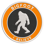 Bigfoot I Believe 3.5" Embroidered Iron / Sew-on Patch Cryptid Creature Sasquatch Series