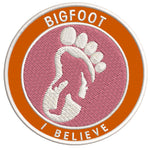 Bigfoot I Believe 3.5" Embroidered Iron / Sew-on Patch Cryptid Creature Sasquatch Series