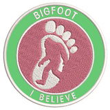 Bigfoot I Believe 3.5" Embroidered Iron / Sew-on Patch Cryptid Creature Sasquatch Series