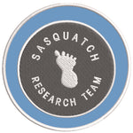 Sasquatch Research Team 3.5" Embroidered Iron / Sew-on Patch Cryptid Creature Bigfoot I Believe Series