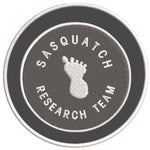 Sasquatch Research Team 3.5" Embroidered Iron / Sew-on Patch Cryptid Creature Bigfoot I Believe Series