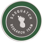 Sasquatch Research Team 3.5" Embroidered Iron / Sew-on Patch Cryptid Creature Bigfoot I Believe Series