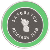 Sasquatch Research Team 3.5" Embroidered Iron / Sew-on Patch Cryptid Creature Bigfoot I Believe Series