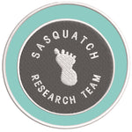 Sasquatch Research Team 3.5" Embroidered Iron / Sew-on Patch Cryptid Creature Bigfoot I Believe Series