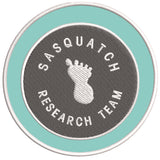 Sasquatch Research Team 3.5" Embroidered Iron / Sew-on Patch Cryptid Creature Bigfoot I Believe Series